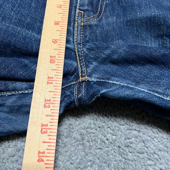 Levis 502 Jeans Mens 34 x32 Blue Slim Taper Stretch Denim Five Pocket Classic - Picture 10 of 13